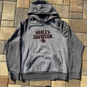 Grey Harley Davidson Hoodie Size